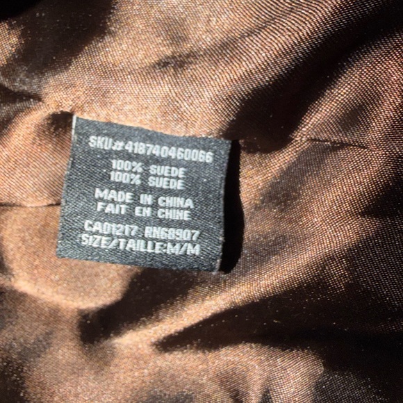 ✨ Vintage Suede Leather Jacket – Le Château – Tailored Fit - Picture 4 of 12